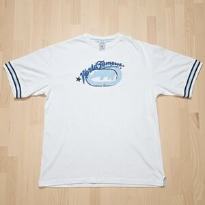 Y2K Ecko Unltd Mens White World Famous Rhino Brand Graphic T Shirt‎ XXL